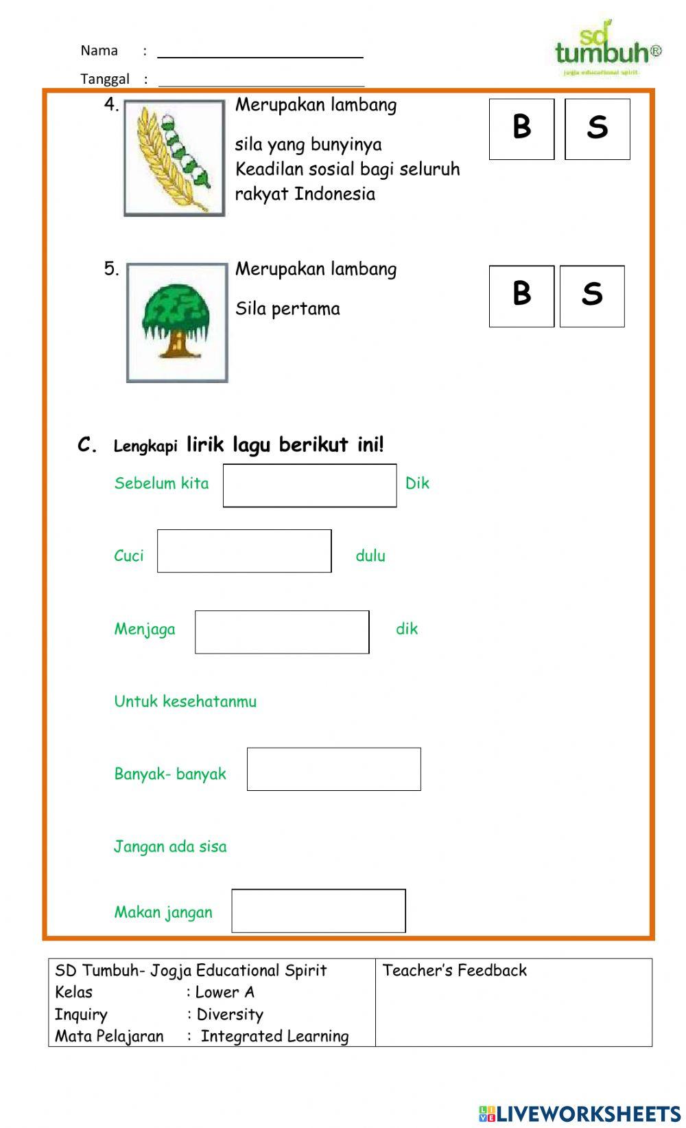 Integrated Learning-Evaluasi PPKn dan SBdP-isian singkat