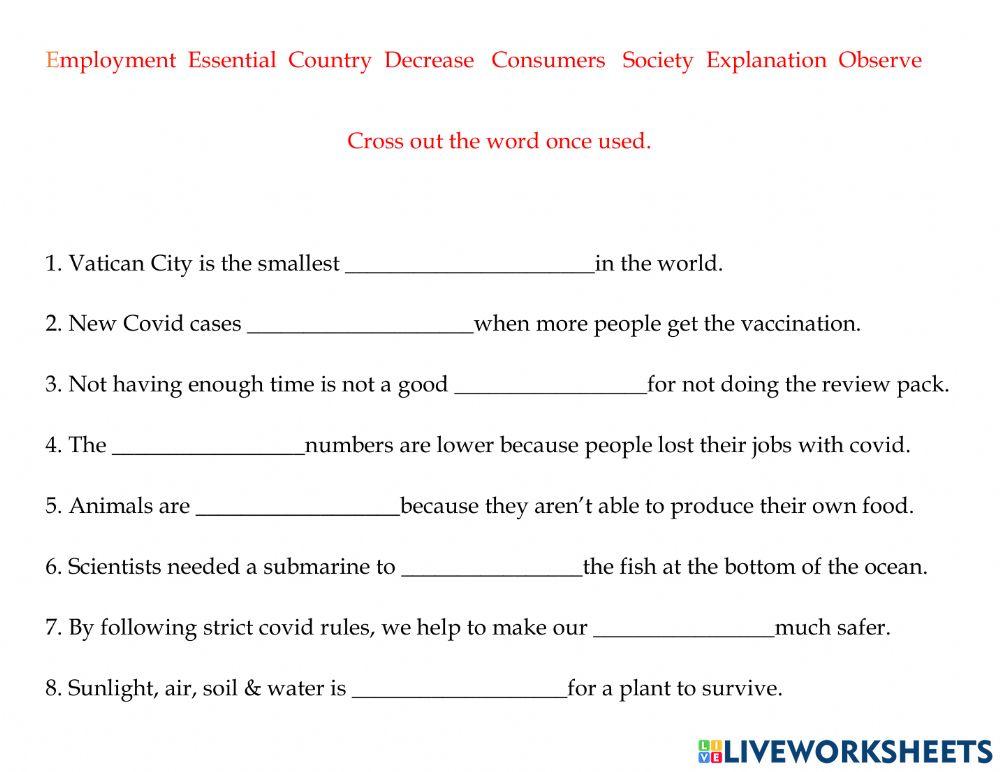 WS Gr5 Semester 1 Vocab