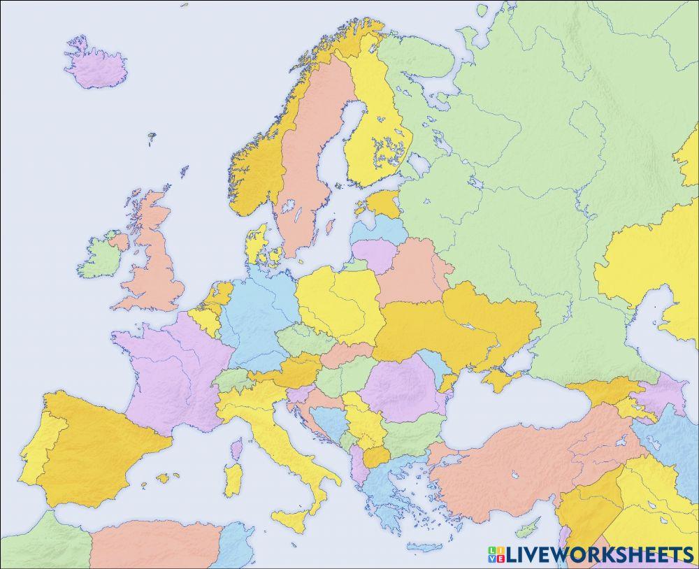 De paseo por los países de Europa