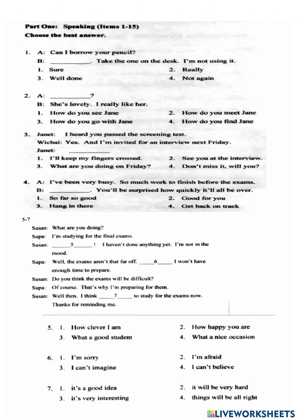 Conversation M6 T.Sunthorn