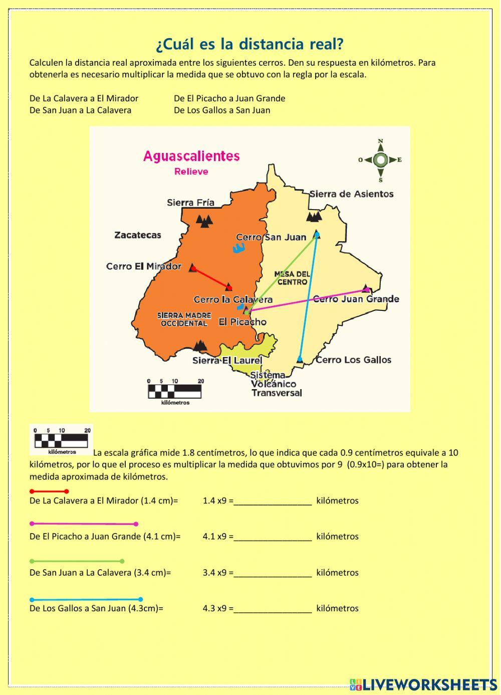 ¿Cuál es la distancia real?