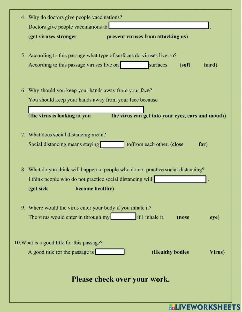 live worksheets for grade 3 reading comprehension