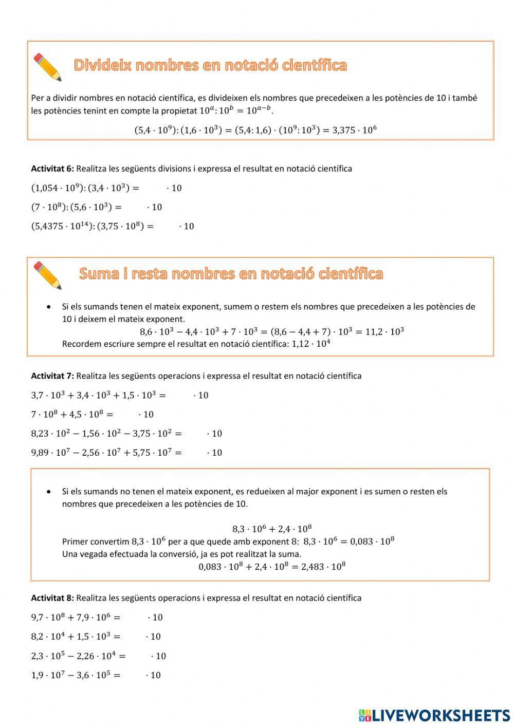 Notació Científica (nombres grans)
