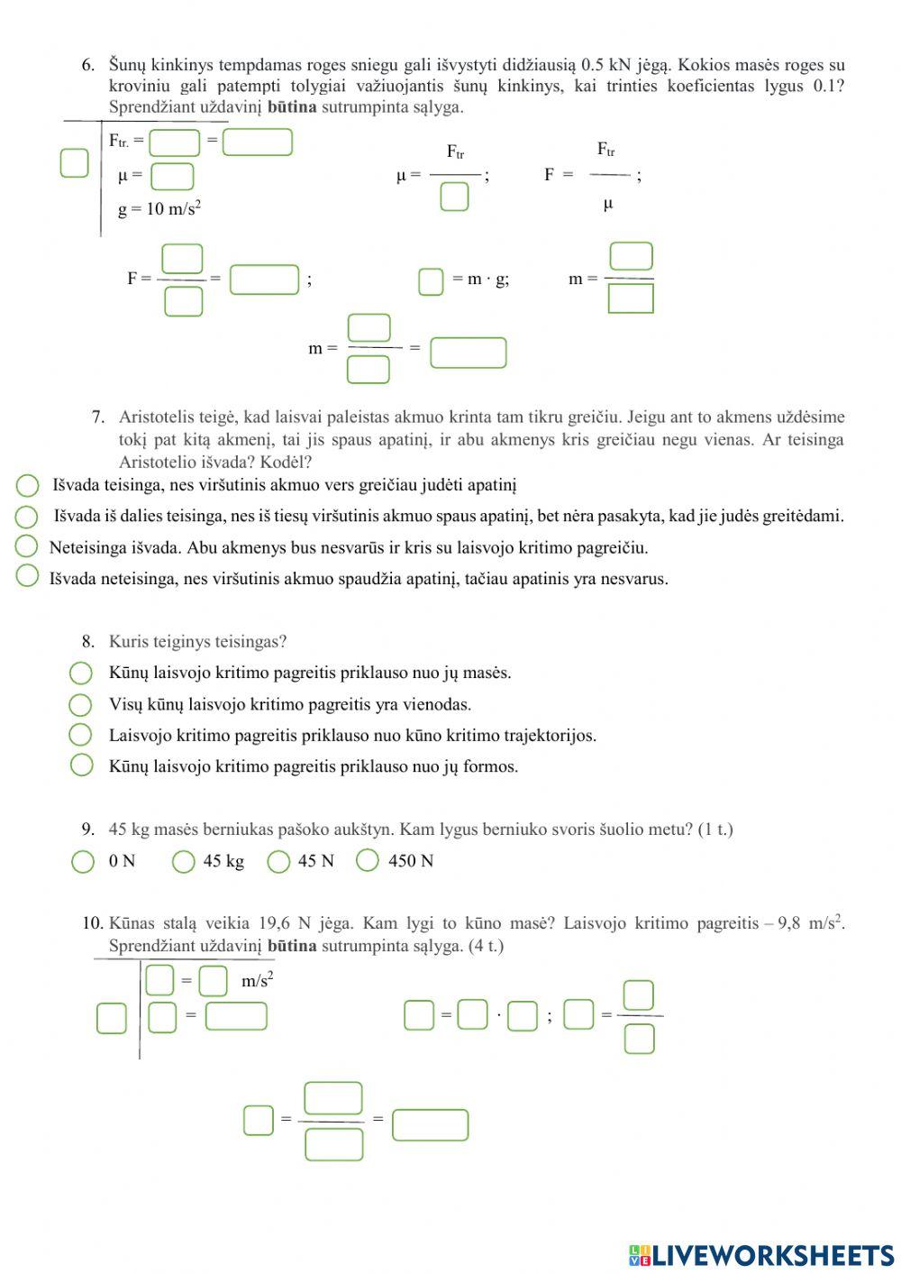 Jėgos ir medžiagos