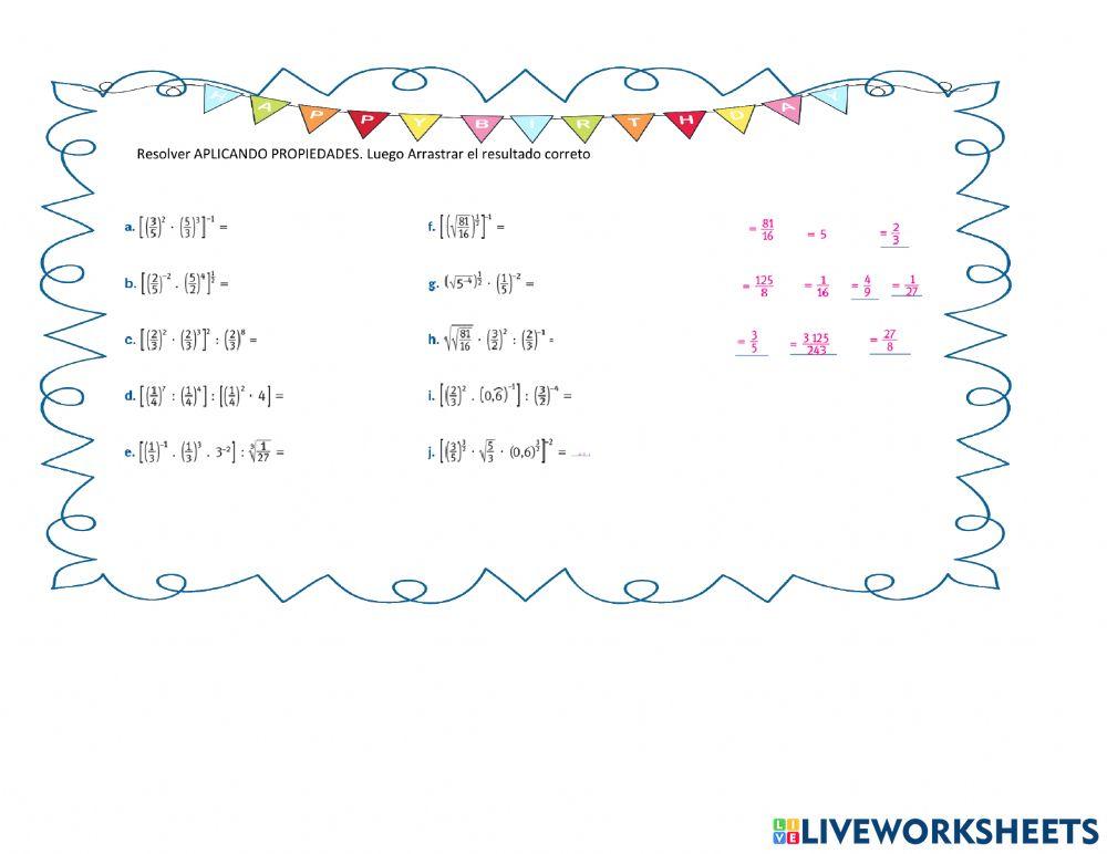 Propiedades de Potencia