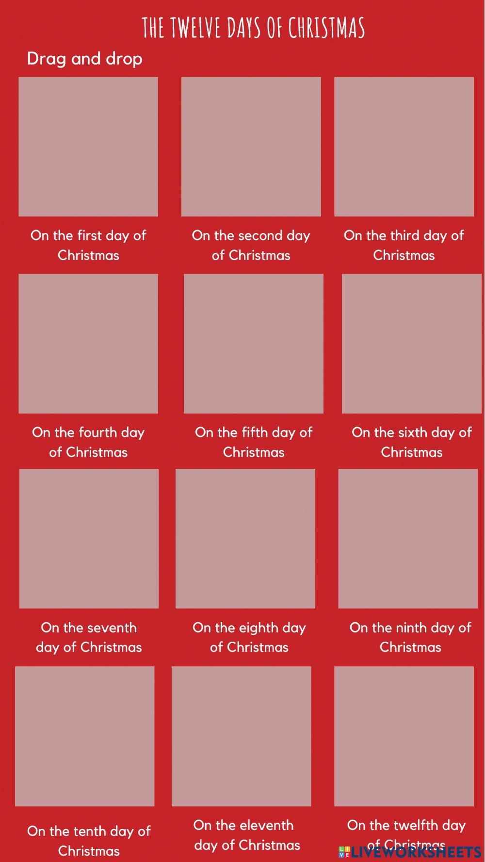 The twelve days of christmas