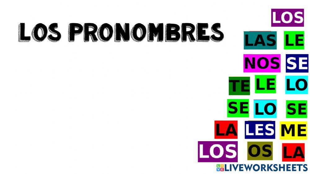 Puzzle de pronombres