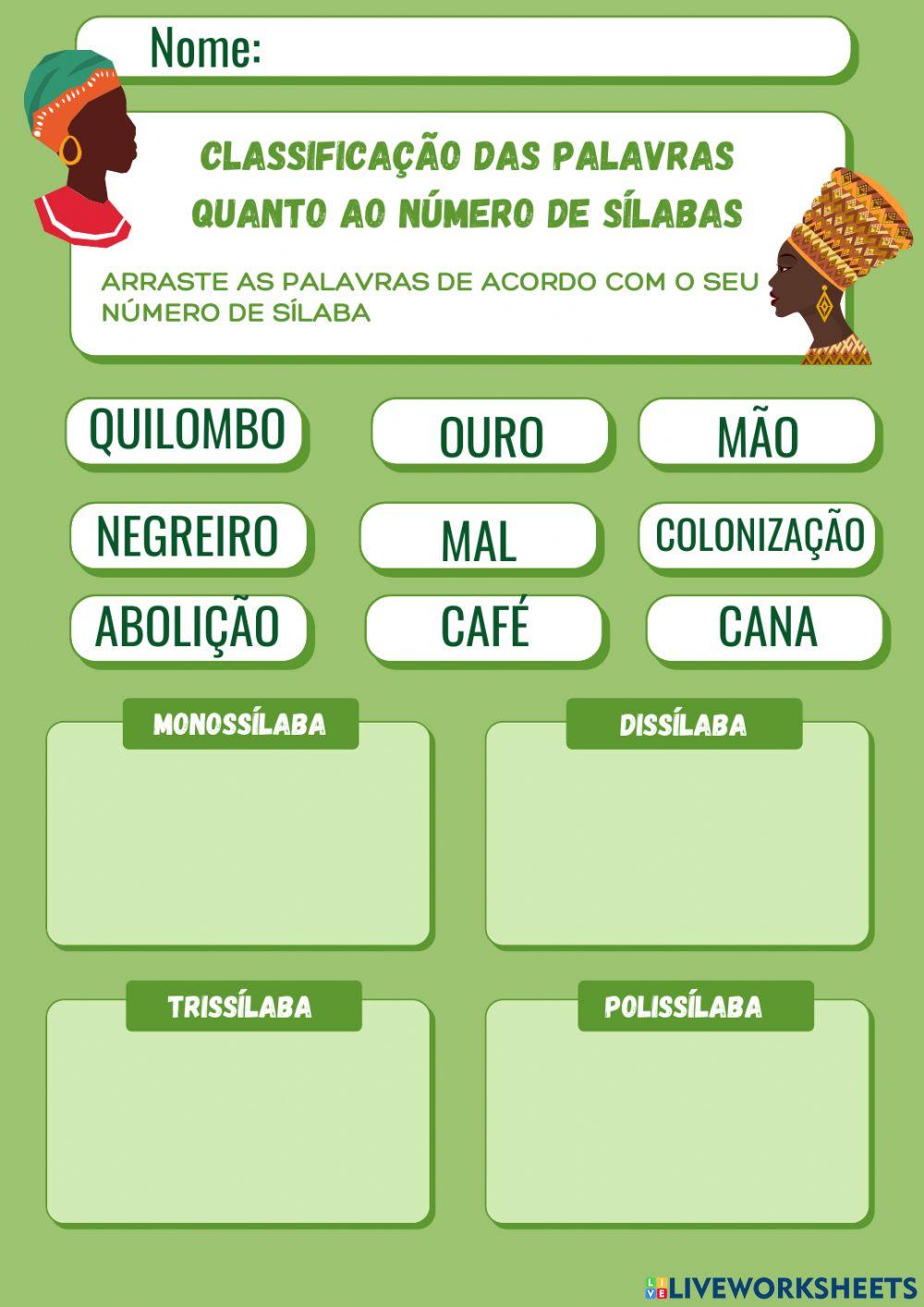 Classificação silábica