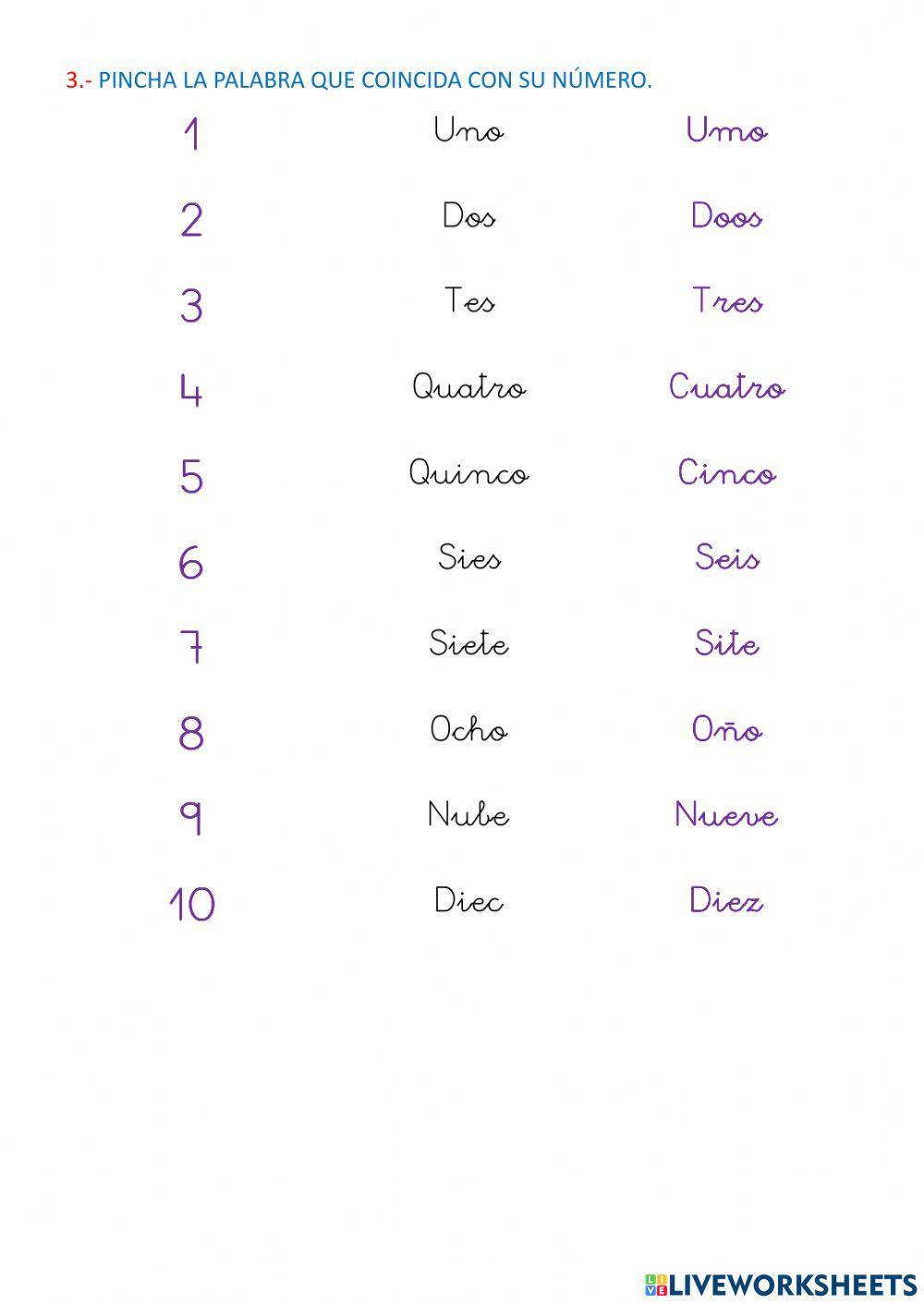 Descomposición de números