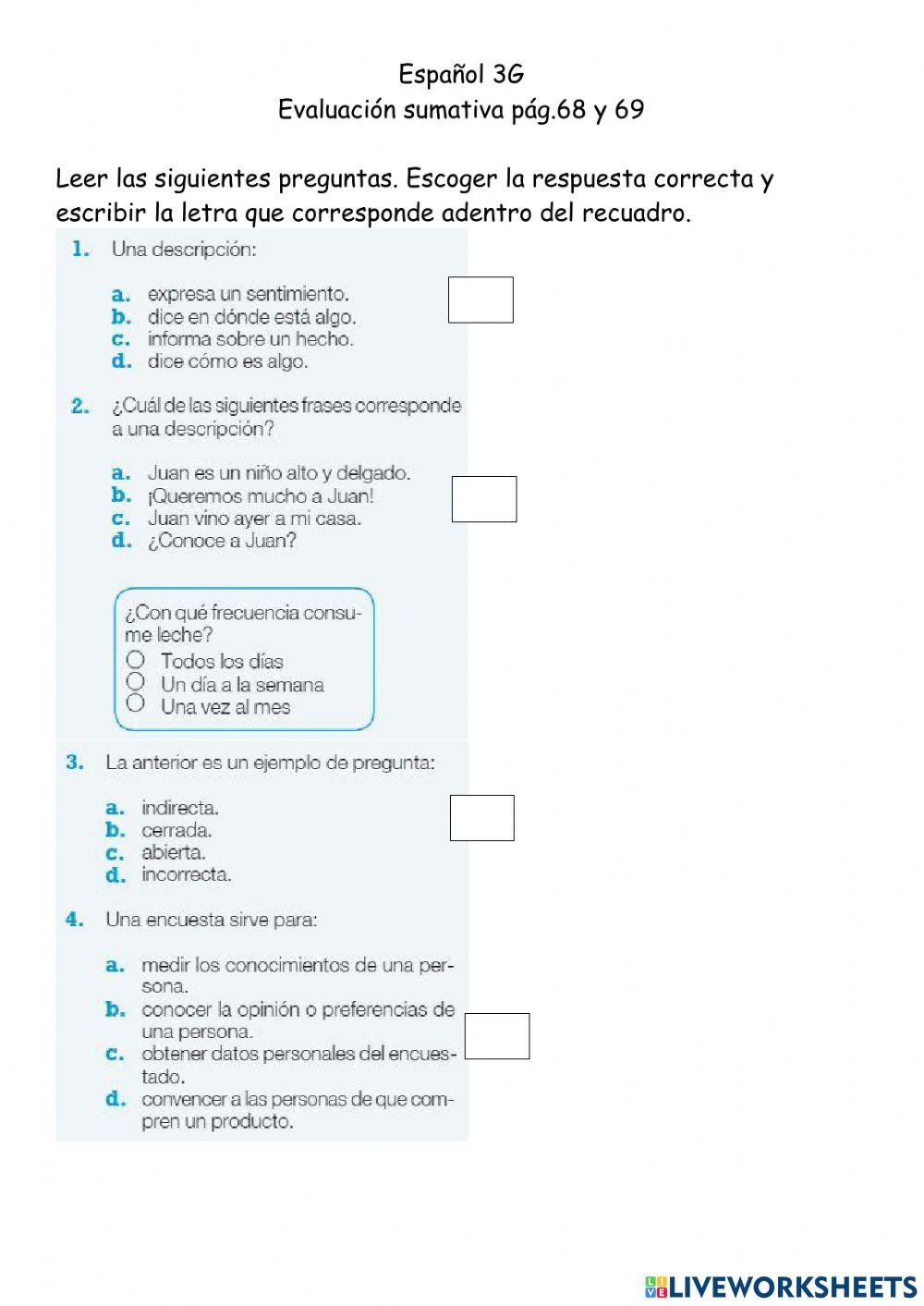 Español 3G-P68 y 69