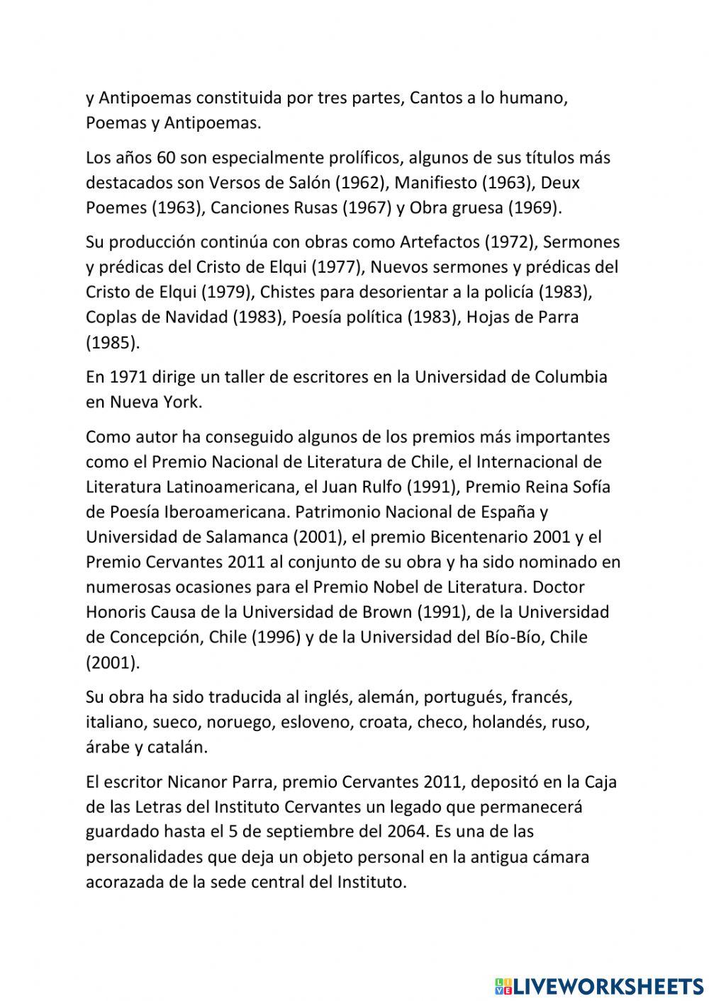 Actividad asincrónica: Biografía