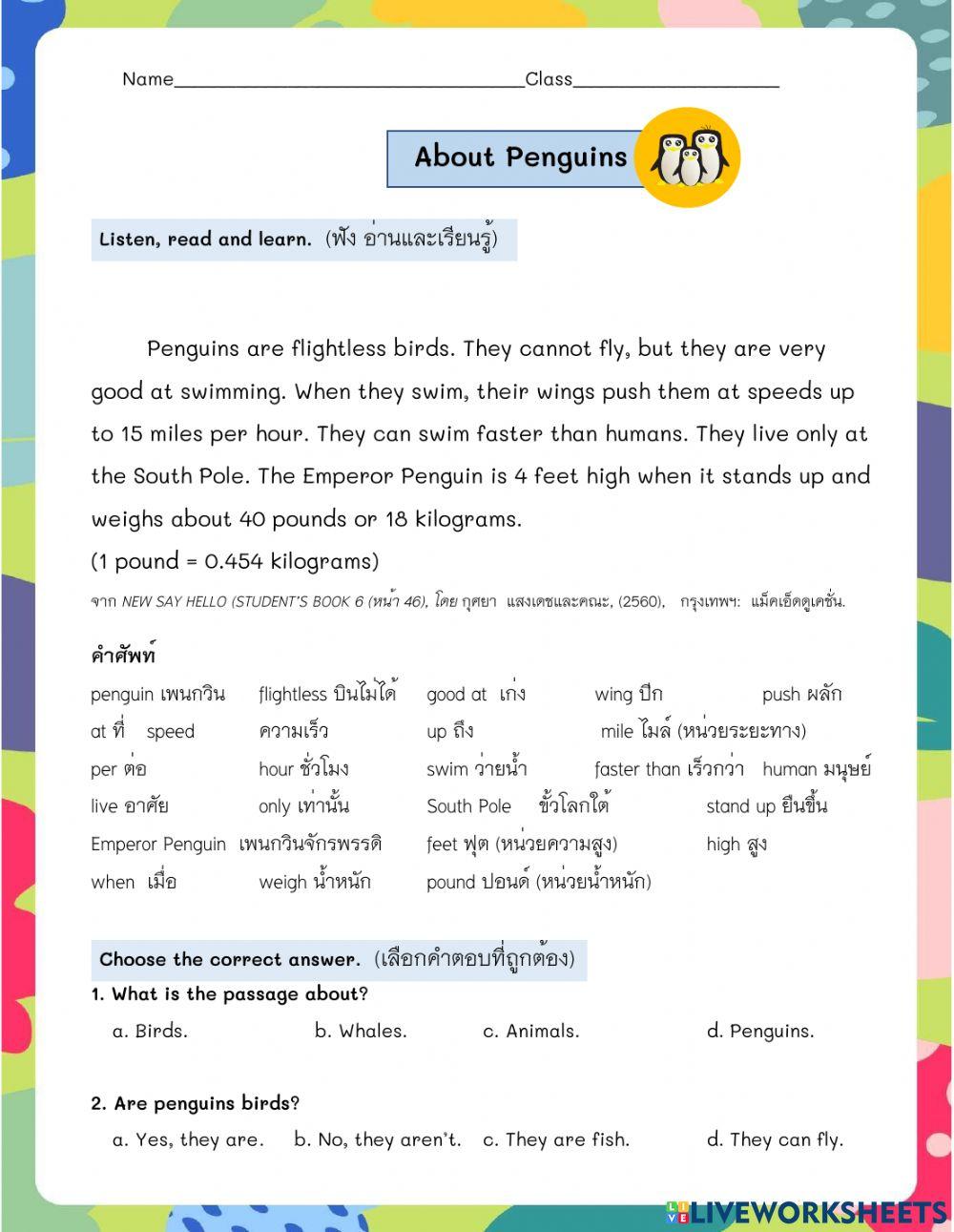 About Penguins