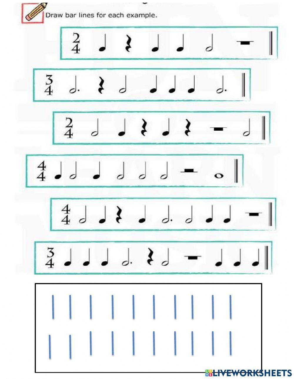 1697435 | Rhythmic Pattern and Bar lines | MsCess
