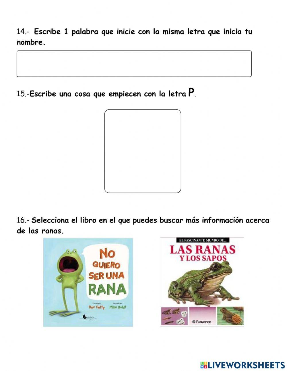 1°-Examen trimestral. Lengua Materna. Español.