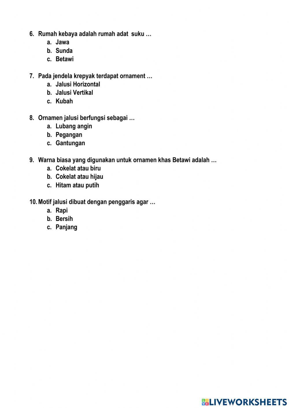 Lembar Kerja Siswa Mapel PLBJ