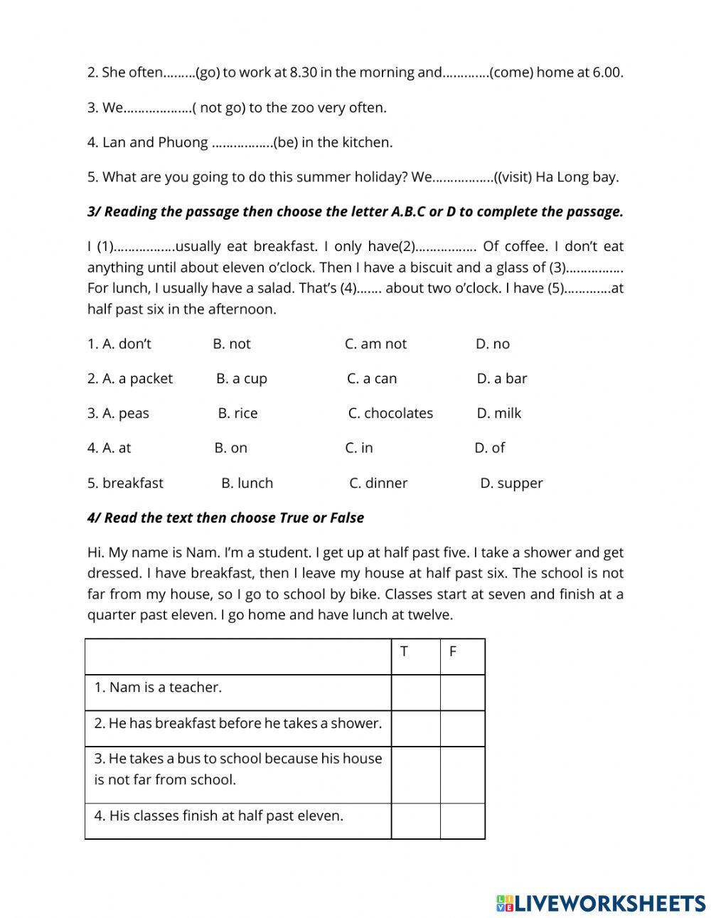 Test 1 mid 1 grade 6
