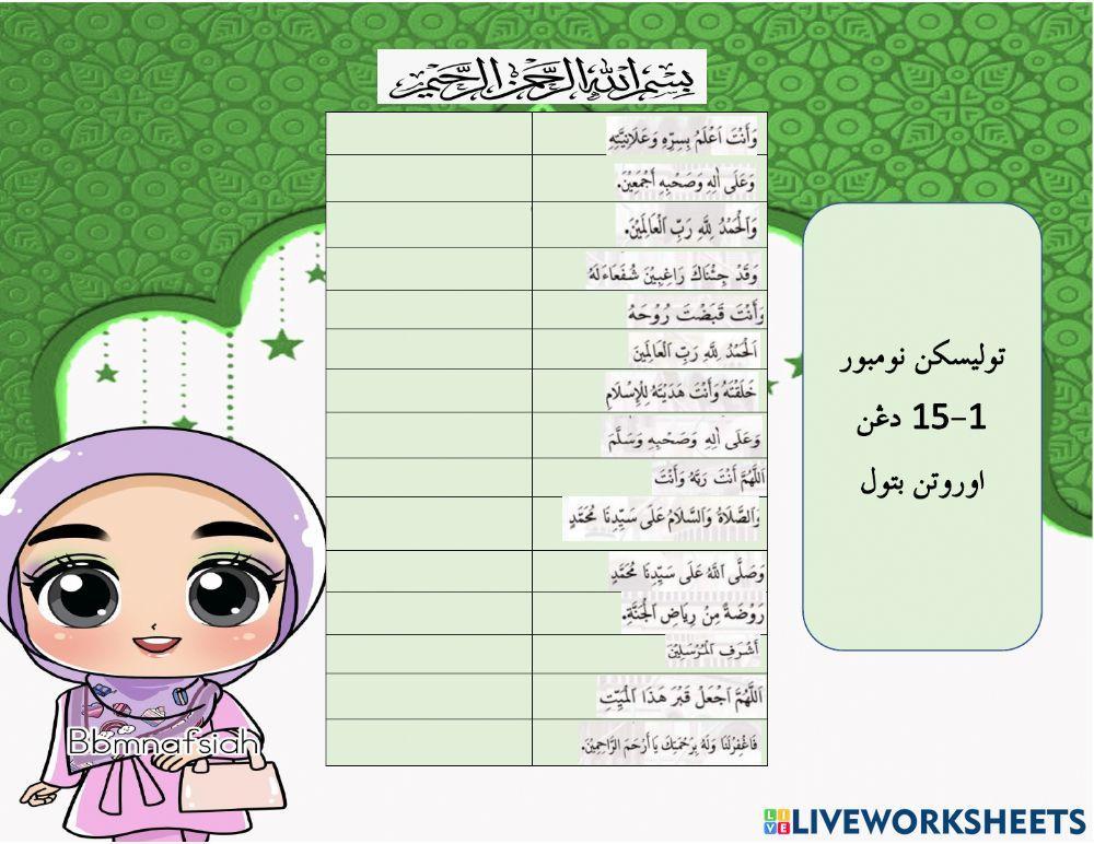 Doa selepas sembahyang jenazah bagi jenazah lelaki