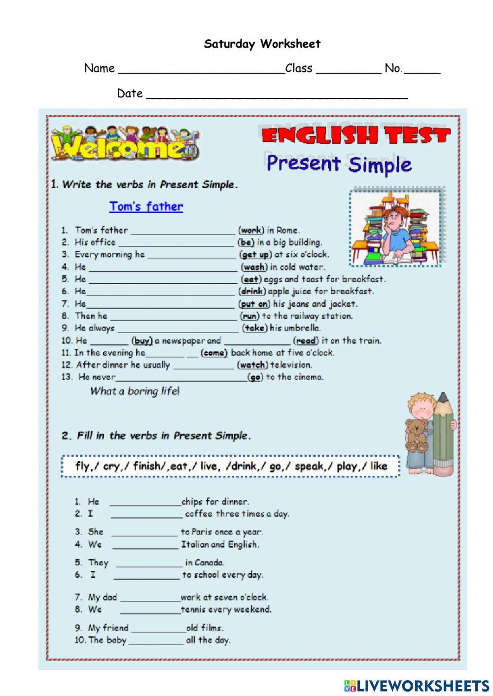 Saturday worksheet 1 G.5 Nov 6