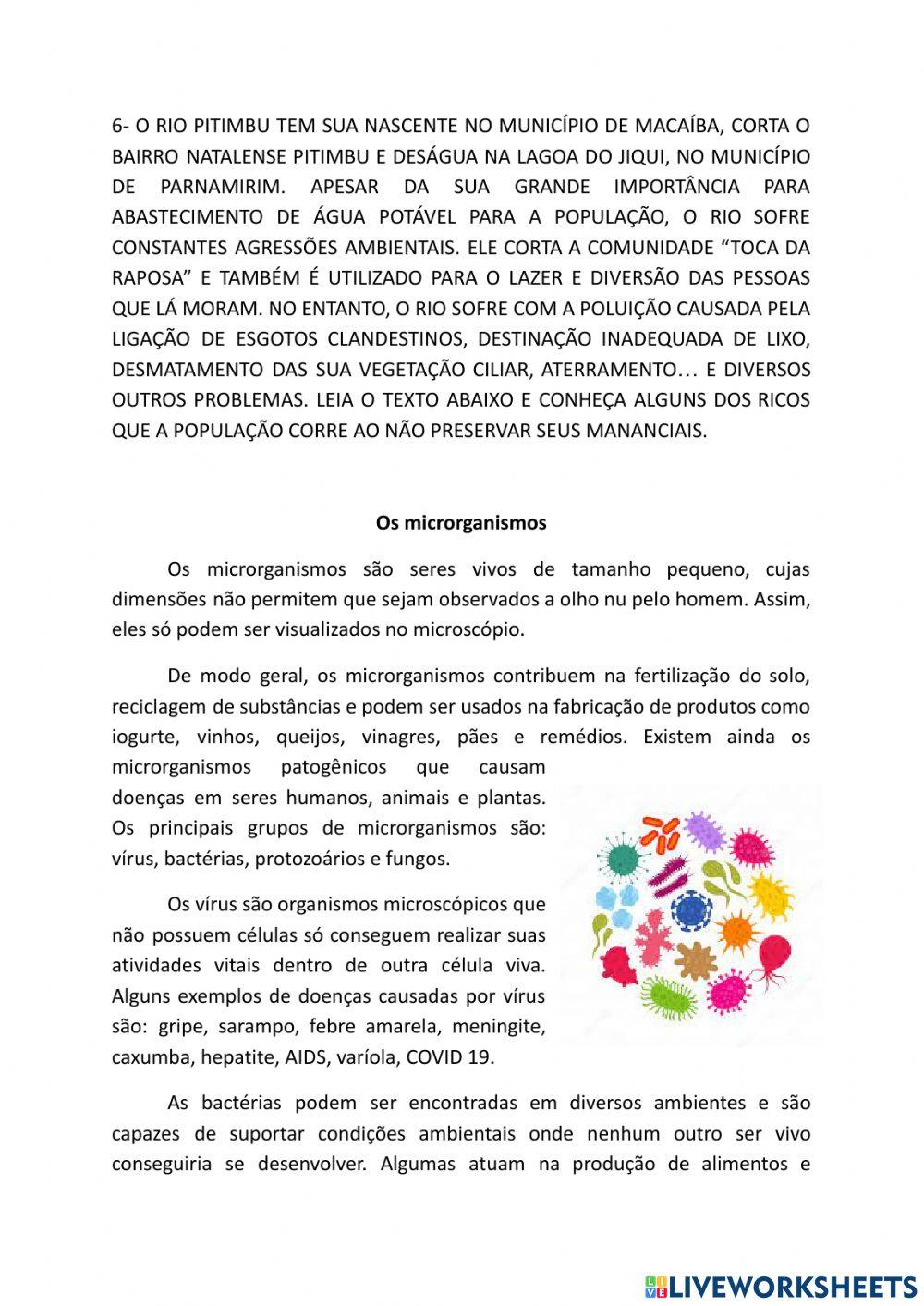 Atividade interdisciplinar