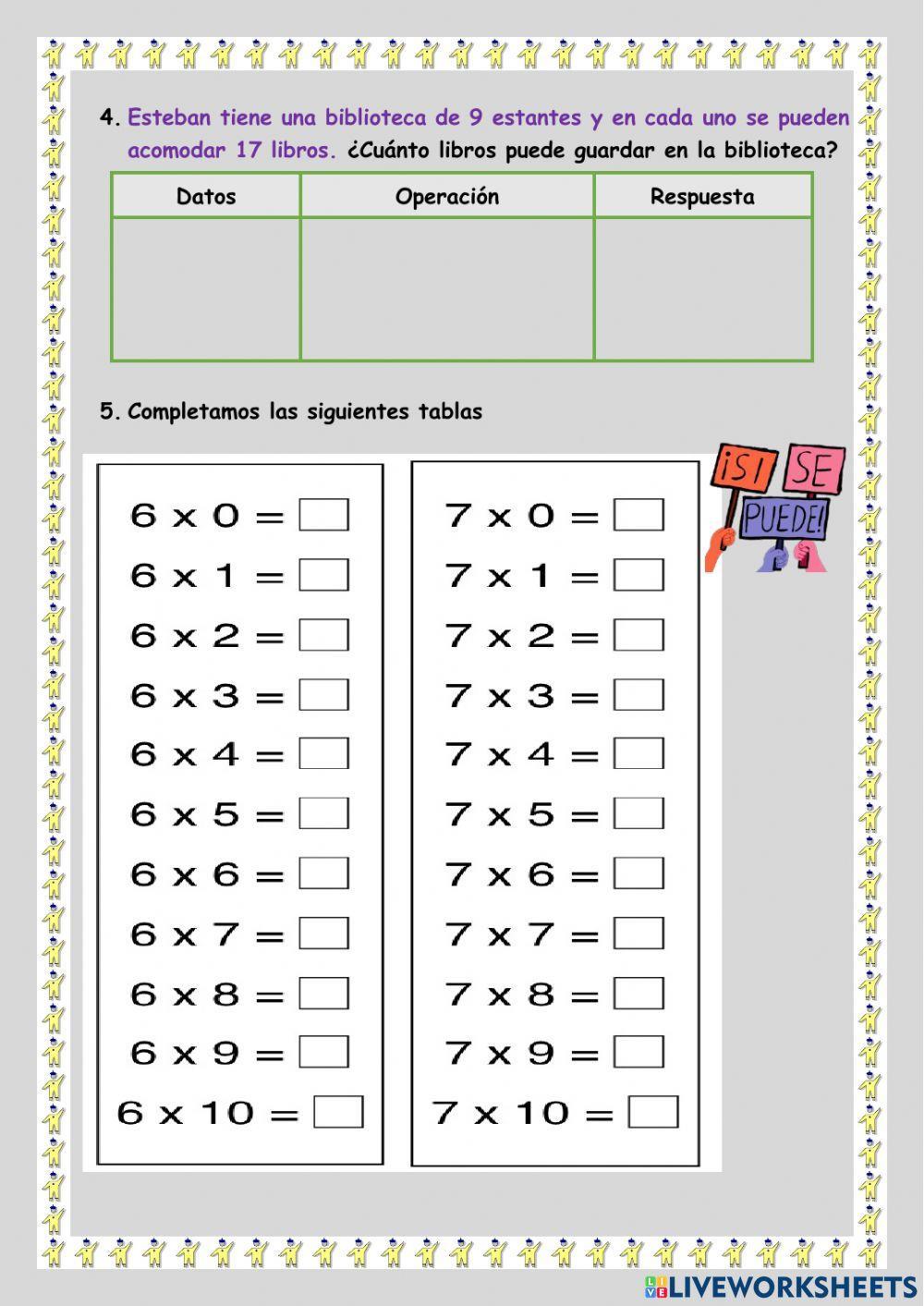 Problemas de Multiplicación