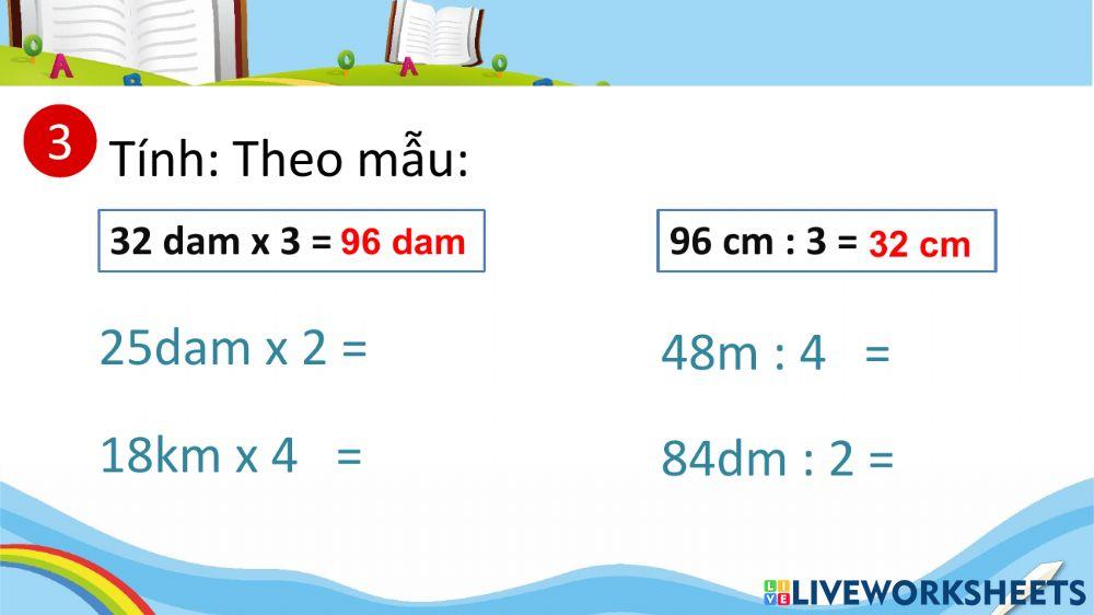 Bảng đơn vị đo độ dài