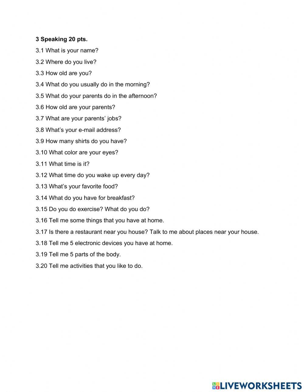 Recuperación Inglés Bachillerato