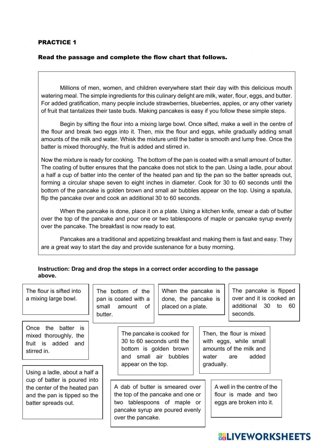 Process & Procedure (Non-linear and linear text)