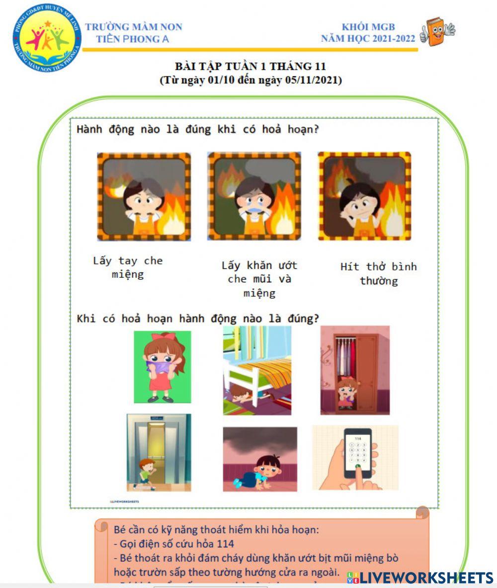 Bé xem video và trả lời câu hỏi