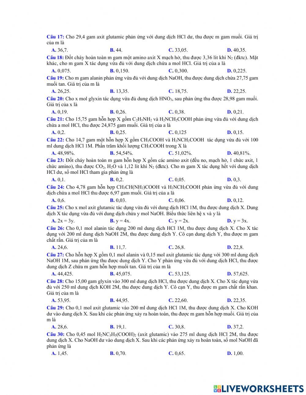 Chuyên đề 12- phiếu 2