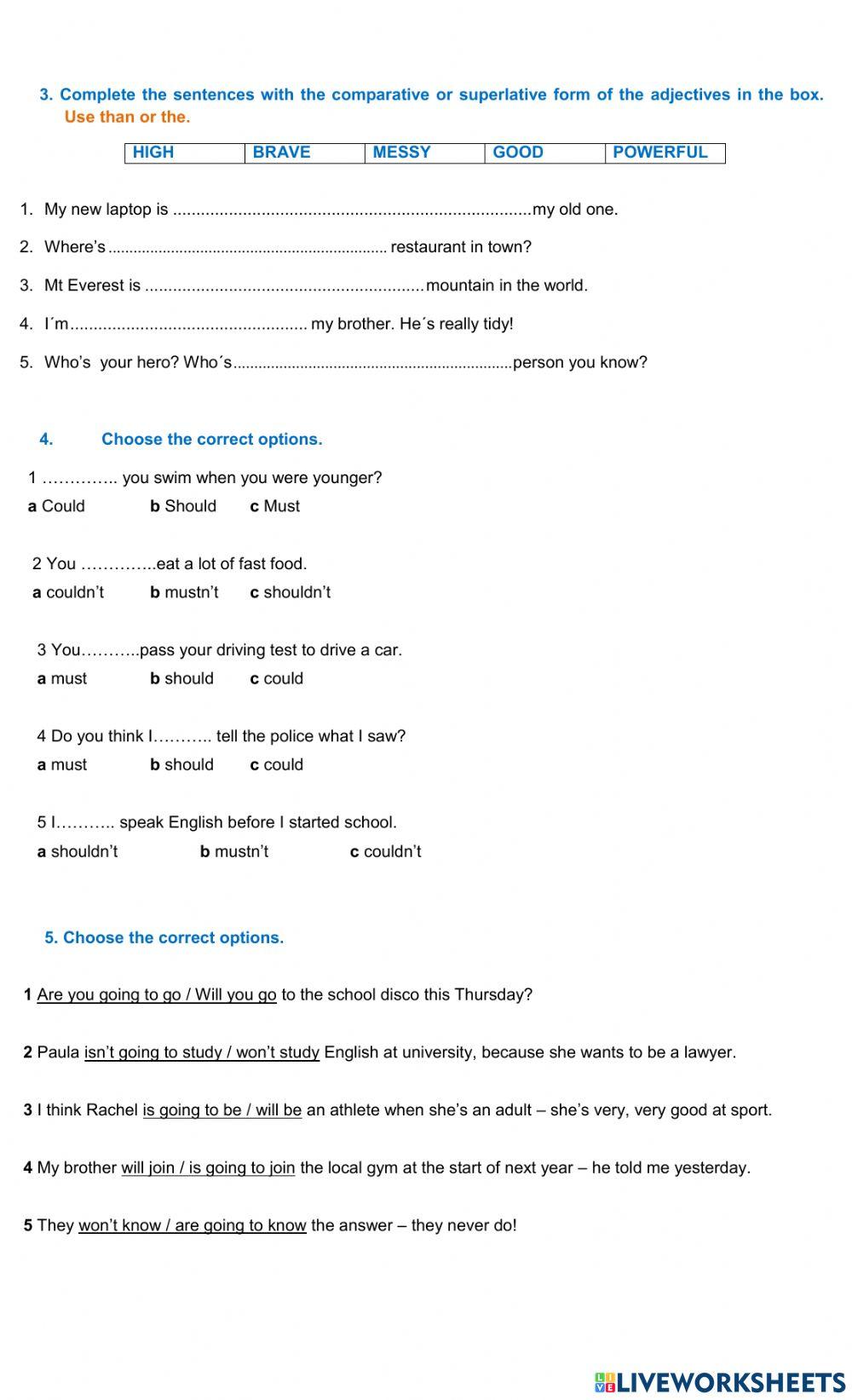 Evaluación de unidades 4, 5 y 6 San Francisco de Asis