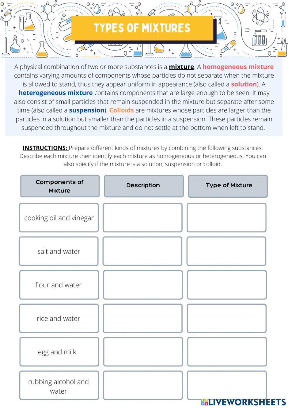 Classification of Matter