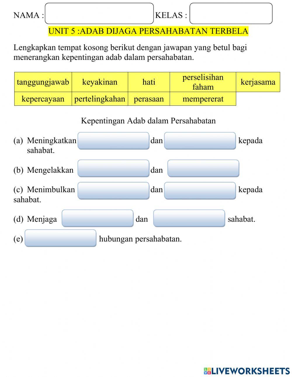 Adab Dijaga Persahabatan Terbela