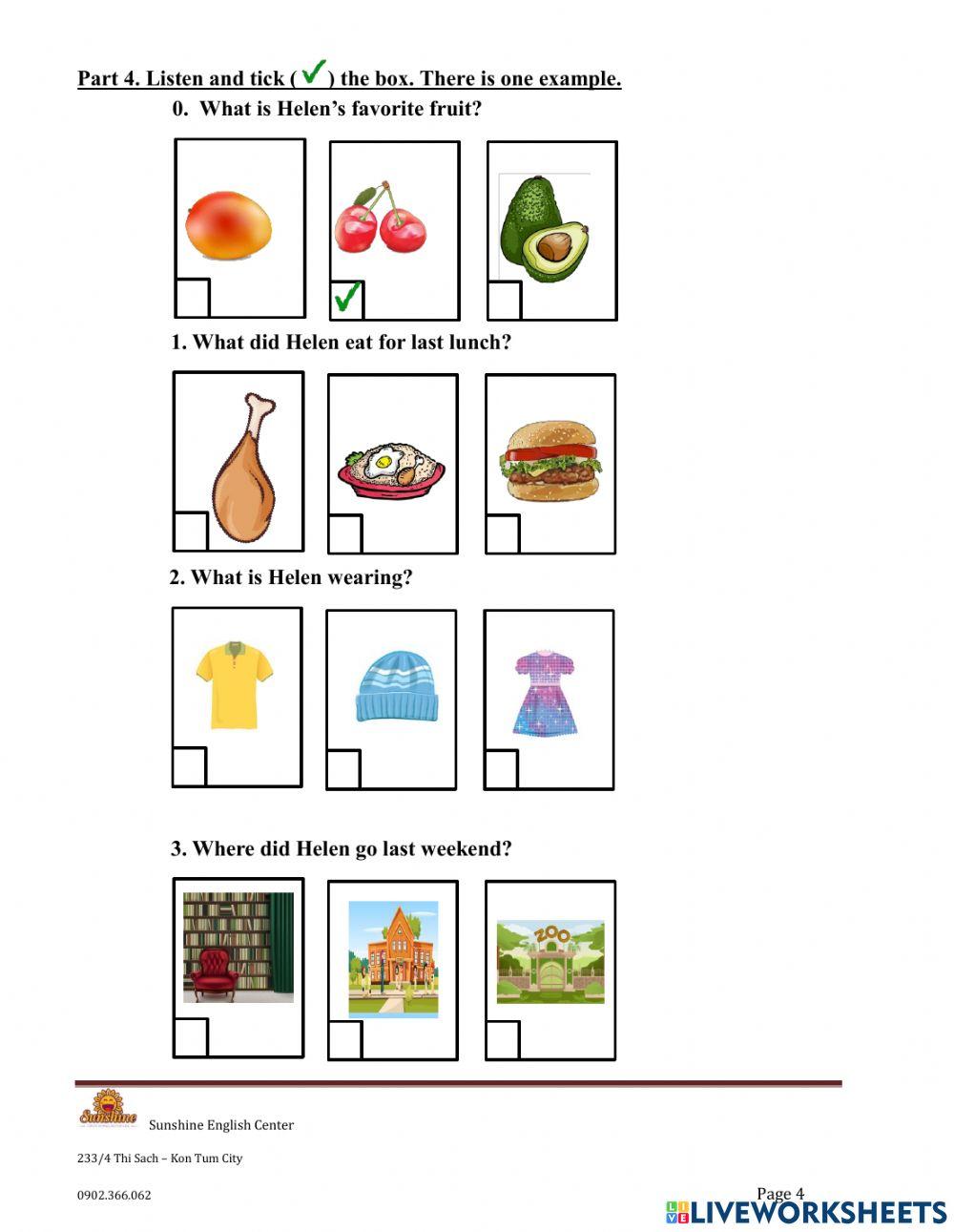 ODI3 exit test-Listening