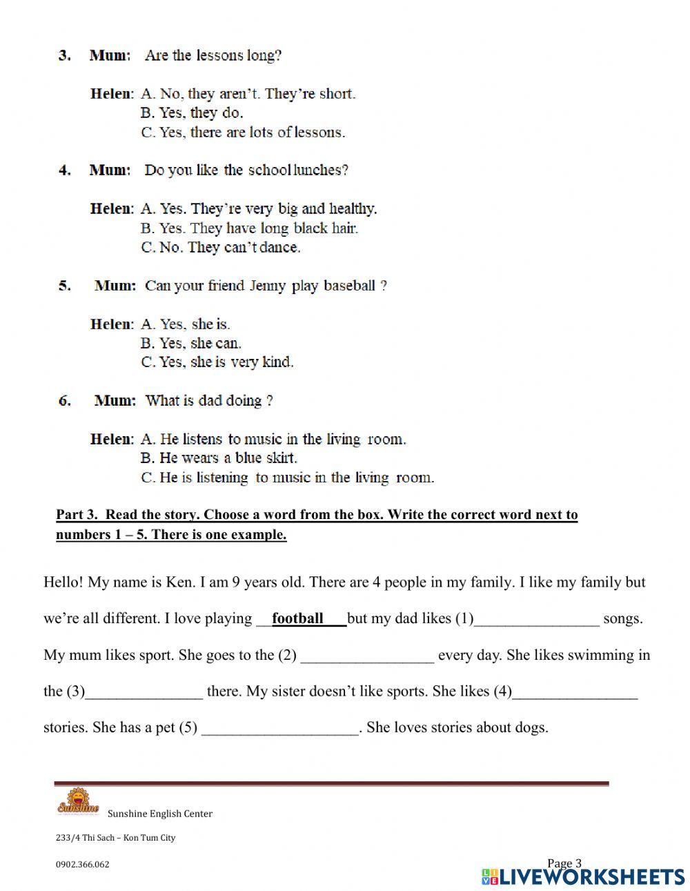 ODI3 exit test-Reading and writing