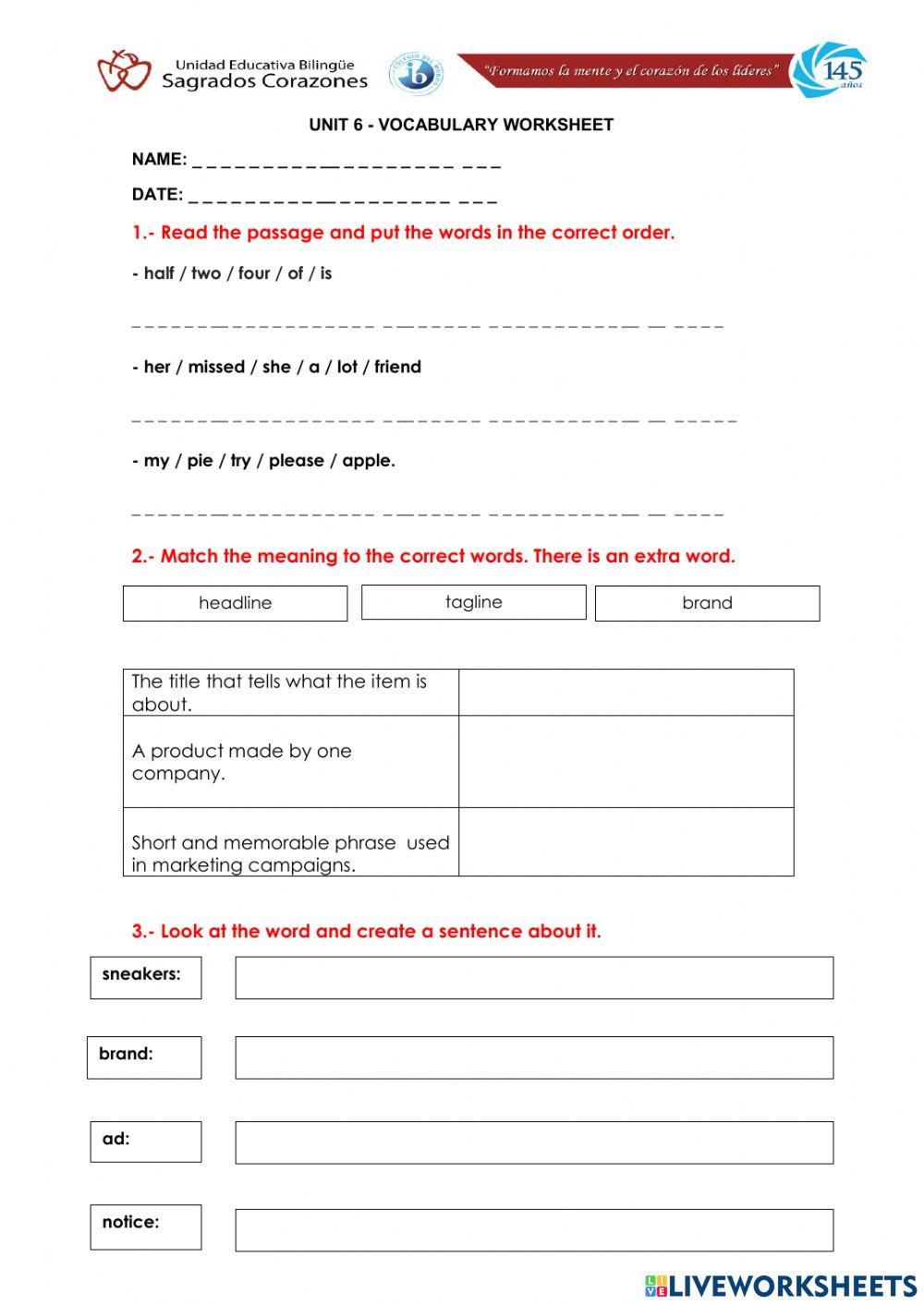 Be an Ad Detective Vocabulary