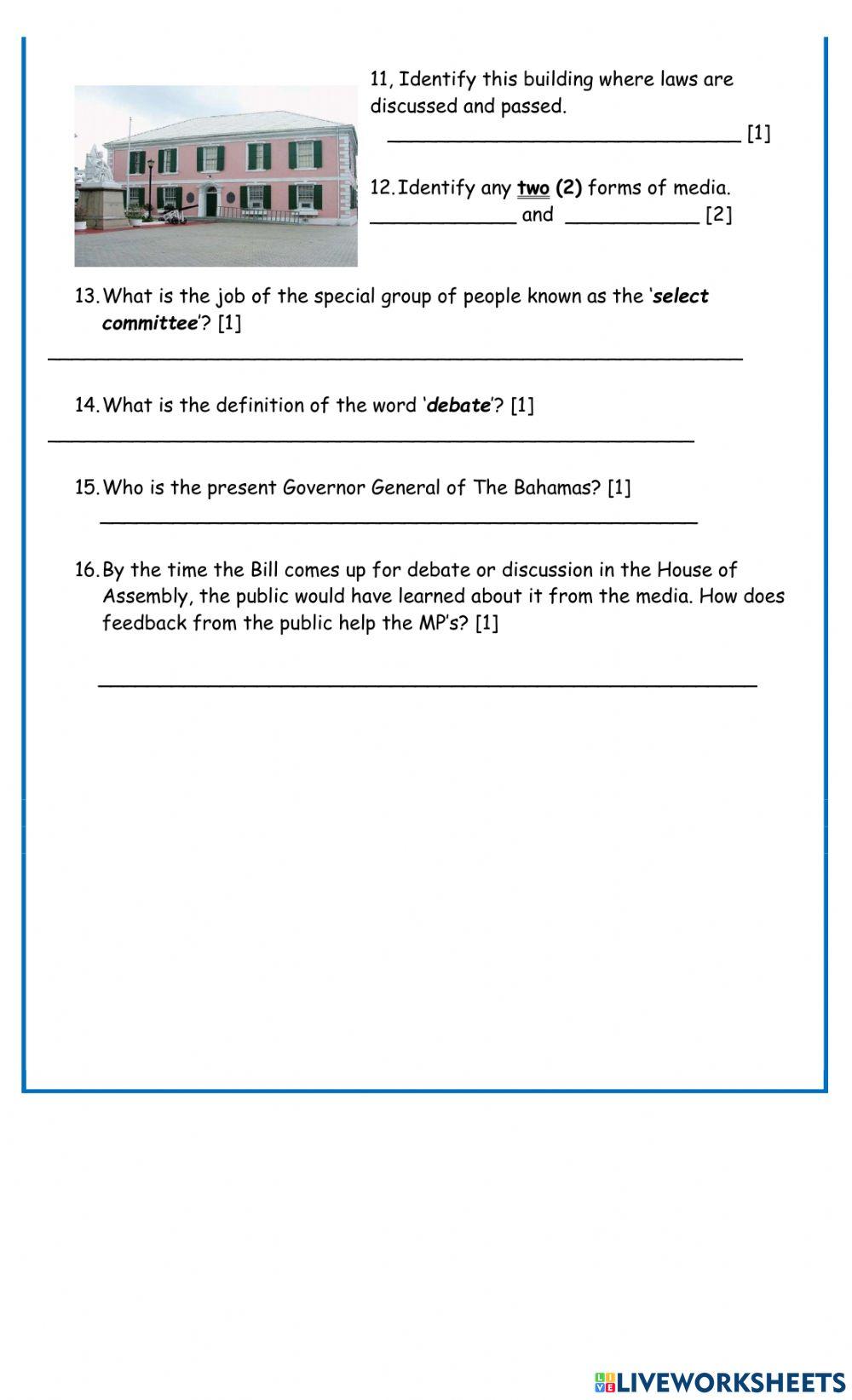 How Laws of The Bahamas are Made