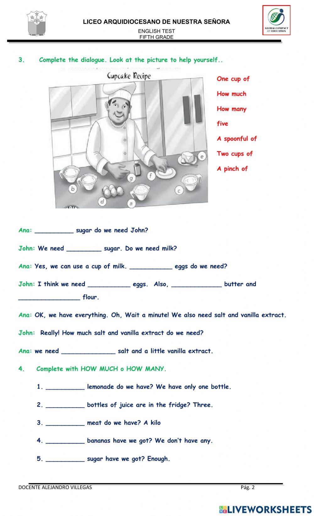 Final test fifth grade