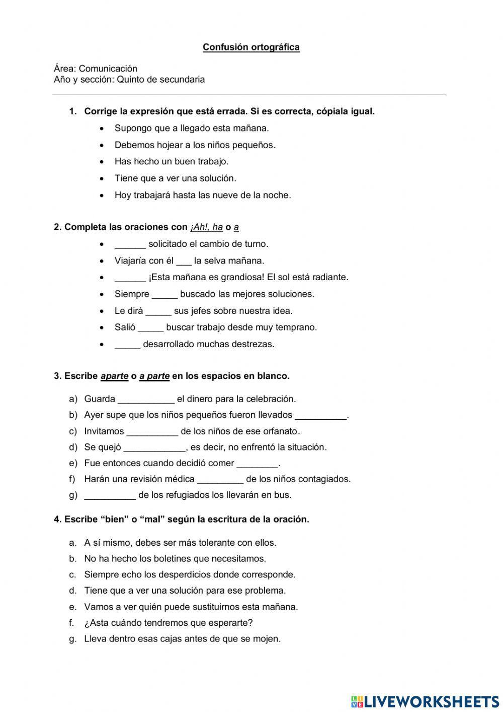 Confusión ortográfica