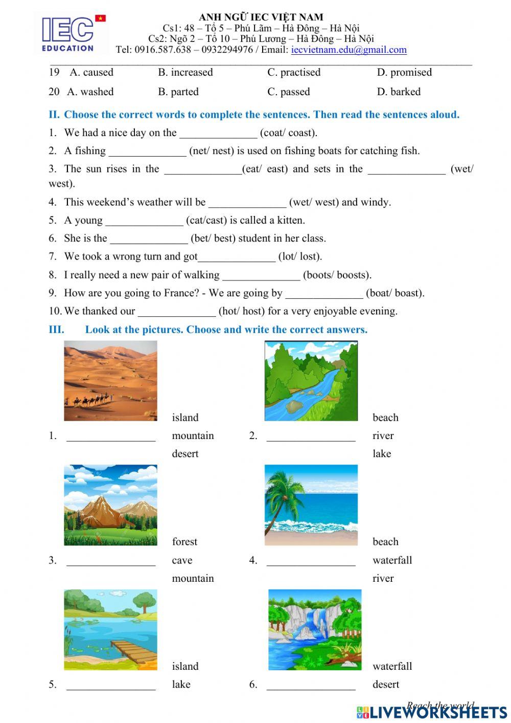 Unit 5 :NATURAL WONDER OF VIETNAM