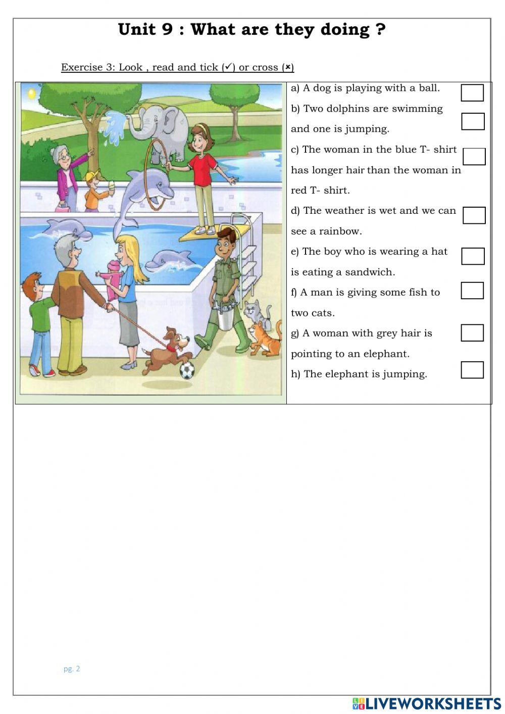 Unit 9: What are they doing?