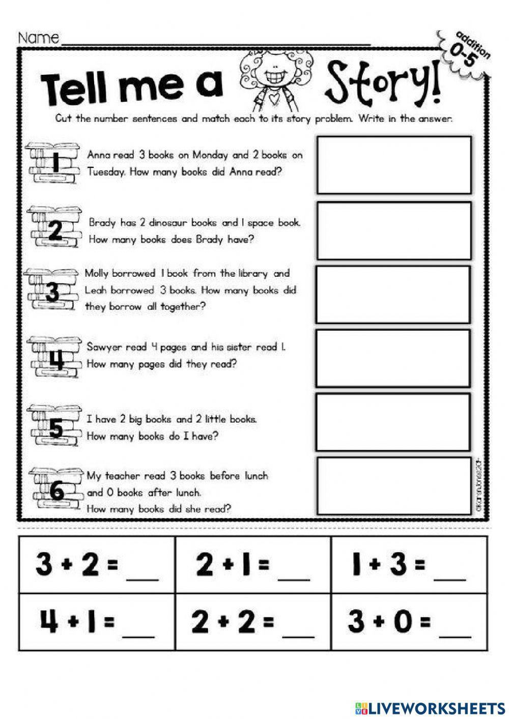 Number Sentences activity Live Worksheets