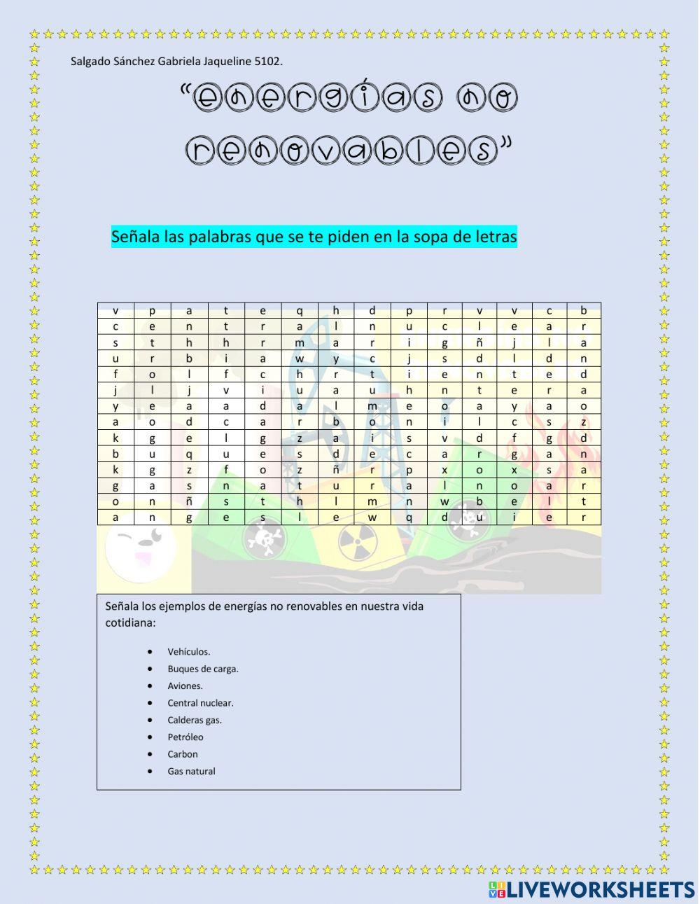 Usos de energias no renovables