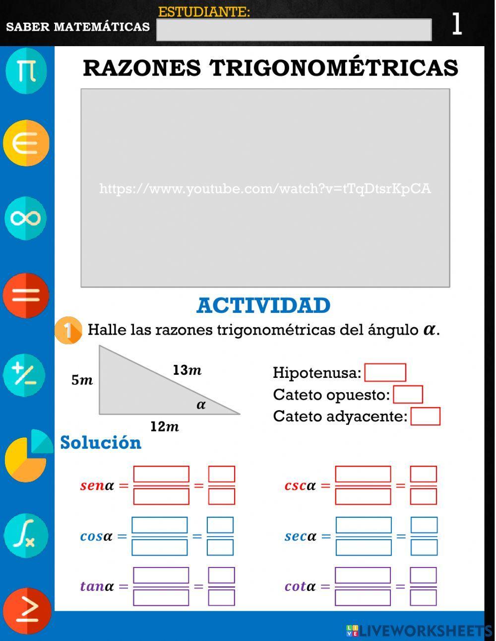 Razones trigonométricas