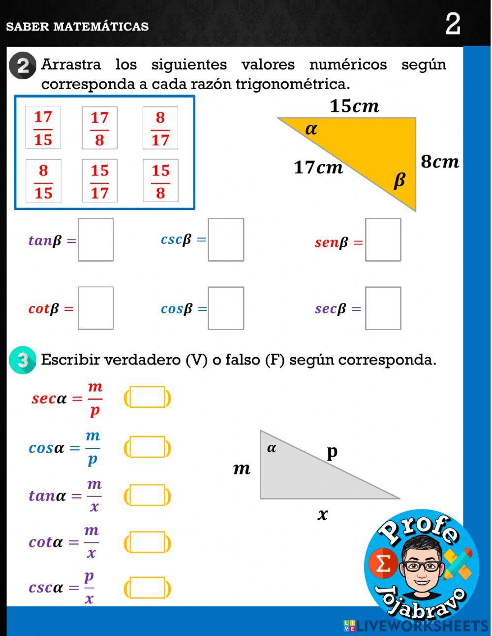 Razones trigonométricas