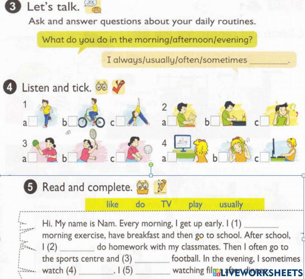 Tien Anh lop 5- đề 1