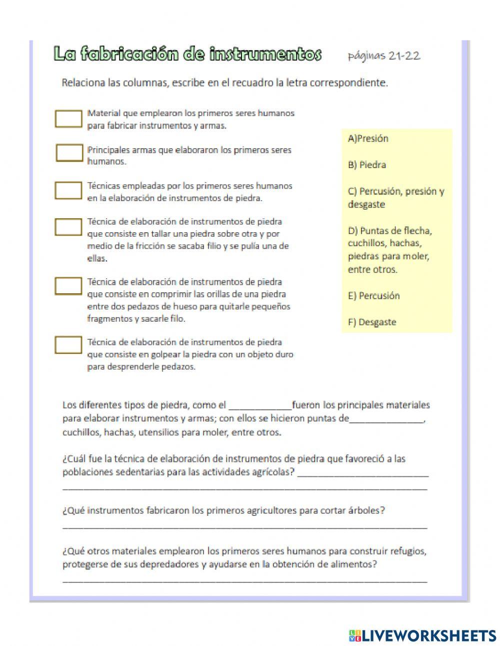 Fabricación de instrumentos (prehistoria)