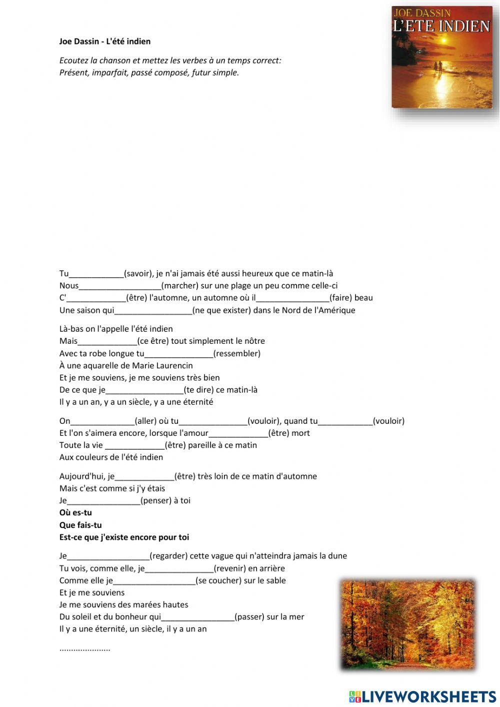 L'été indien - Joe Dassin