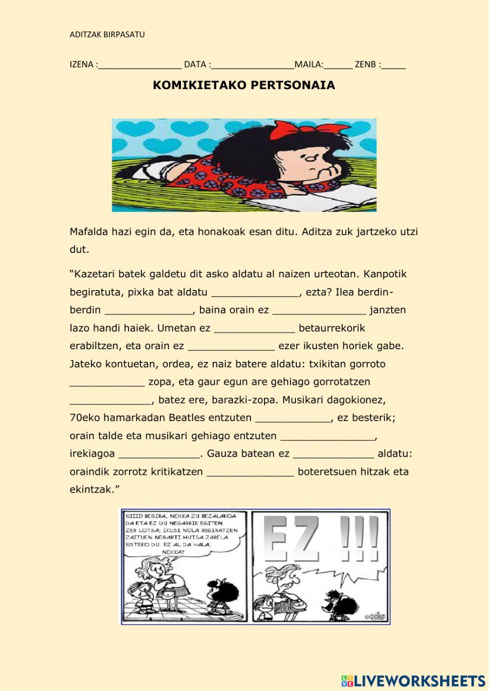 Komietako pertsonaia