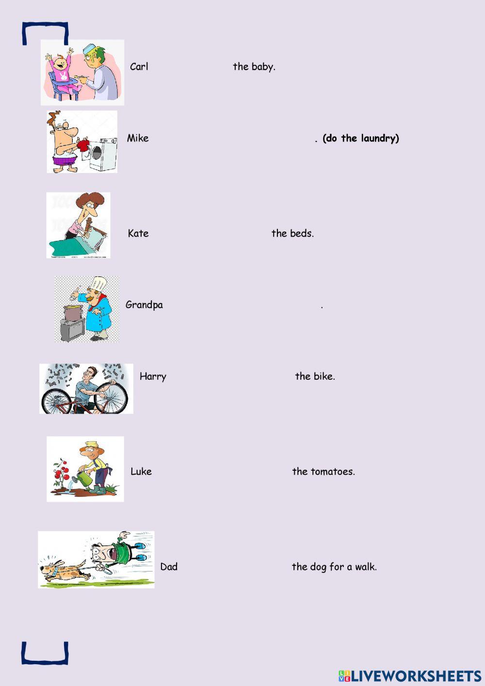 The Present Continuous Tense Practice  b