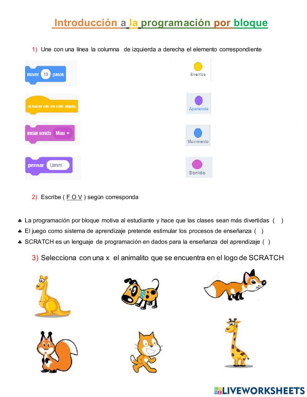 Introduccion a la programacion por bloque